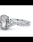Inel de Logodnă Positano Pavé cu Diamante Naturale de 1.35 ct