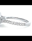 Inel de Logodnă cu Diamante Naturale Brilliant Halo Pavé de 1.58 ct