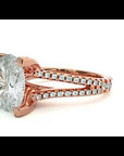 Inel De Logodnă Epoque Pavé din Aur 14k cu Diamante Naturale de 2.74 ct