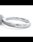 Inel de Logodnă Aspen cu Diamante Create în Laborator Brilliant Halo Pavé de 0.92 ct