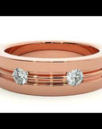 Verighetă cu Bandă De Diamante Create în Laborator de 0.56 ct