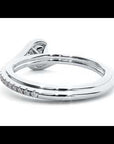 Inel de Logodnă din Aur 14k cu Moissanite Pavé în Spirală de 0.88 ct