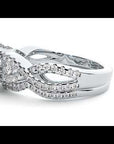 Inel Trésor Caché din Aur 14k cu Diamante Naturale Pavè de 1.08 ct