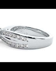 Inel De Logodnă Montură Duo Solitaire Pavé cu Diamante Naturale de 1.10 ct