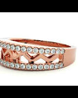 Inel Diademă din Aur 14k cu Diamante Create în Laborator în Montură Clasică de 0.30 ct