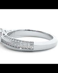 Inel De Logodnă Prestige Pavé din Aur 14k cu Moissanite de 1.04 ct