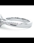 Inel De Logodnă Cannes Pavé din Aur 14k cu Diamante Create în Laborator de 0.61 ct
