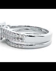 Inel de Logodnă Supreme din Aur 14k cu Diamante Create în Laborator Halo Pavé de 1.21 ct
