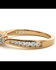 Inel De Logodnă Ode à la Rose Pavé cu Moissanite de 0.84 ct