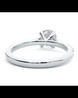 Inel de Logodnă cu Moissanite Solitaire Etern Pavé de 1.36 ct