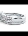 Inel de Logodnă Supreme cu Diamante Naturale Halo Pavé de 1.21 ct