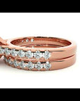 Inel de Logodnă Pavè din Aur 14k Cu Moissanite Tăietură Princess de 1.37 ct