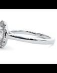 Inel de Logodnă cu Diamante Naturale Brilliant Rotund Halo de 1.04 ct