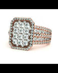 Inel Nobil din Aur 14k cu Diamante Naturale Pavé de 1.53 ct