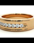 Verighetă Céline din Aur 14k cu Bandă De Diamante Naturale de 0.31 ct