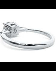 Inel de Logodnă din Aur 14k cu Trei Moissanite de 1.22 ct
