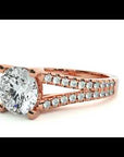 Inel de Logodnă din Aur 14k cu Moissanite Tăietură Rotund Brilliant de 1.66 ct