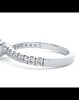 Inel De Logodnă Brise Océane Pavé din Aur 14k cu Moissanite de 1.17 ct