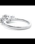 Inel de Logodnă Vivienne din Aur 14k cu Trei Moissanite de 1.62 ct