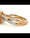 Inel Tăietură Princess Si Cadru Halo cu Moissanite de 1.30 ct