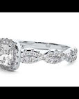 Inel de Logodnă cu Diamante Naturale Pavé in Formă De Spirală de 0.75 ct