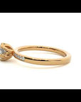 Inel De Logodnă Provence Pavé din Aur 14k cu Moissanite de 0.53 ct