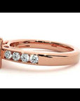 Inel Tăietură Princess Si Cadru Halo din Aur 14k cu Moissanite de 0.71 ct