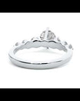 Inel de Logodnă Pavé din Aur 14k cu Moissanite Brilliant de 1.44 ct