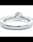 Inel de Logodnă din Aur 14k cu Diamante Naturale Solitaire Etern Pavé de 1.12 ct