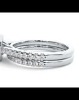 Inel de Logodnă Capri Pavé din Aur 14k cu Moissanite de 1.10 ct