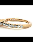 Inel De Logodnă Solitaire Pavé din Aur 14k cu Moissanite de 0.81 ct
