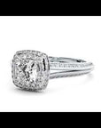 Inel de Logodnă Amalfi Pavé din Aur 14k cu Moissanite de 1.02 ct