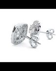Cercei Stud din Aur 14k Cu Moissanite de 2.2 ct