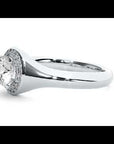 Inel de Logodnă Retro cu Diamante Create în Laborator Brilliant Halo de 0.54 ct