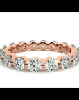 Inel Eternity din Aur 14k cu Diamante Create în Laborator de 2.01 ct