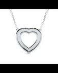 Lanț din Aur 14k cu Pandantiv Inimă Royal, Diamante Naturale de 1.08 ct