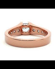 Inel Retro Solitaire Pavé din Aur 14k cu Diamante Naturale de 0.81 ct.