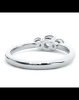 Inel de Logodnă Yvonne din Aur 14k cu Trei Diamante Naturale de 0.88 ct