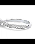 Inel De Logodnă Précieux Pavé din Aur 14k cu Moissanite de 1.27 ct