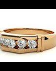 Inel Radiant din Aur 14k cu Diamante Naturale de 0.51 ct