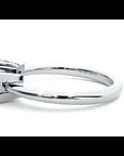 Inel de Logodnă din Aur 14k Cu Trei Moissanite Tăietură Prințesă de 1.32 ct