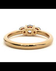 Inel de Logodnă Yvonne din Aur 14k cu Trei Diamante Naturale de 0.88 ct