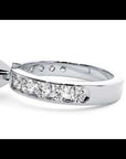 Inel de Logodnă din Aur 14k cu Moissanite Solitaire Etern Pavé de 1.26 ct