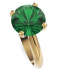 Inel de Logodnă Solitaire Heritage din Aur 14k cu Smarald Creat în Laborator de 3 ct