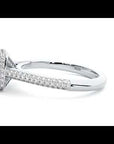 Inel de Logodnă Celestial din Aur 14k cu Diamante Create în Laborator Halo Pavé de 1.05 ct