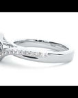Inel de Logodnă din Aur 14k cu Diamante Naturale Pavé în Spirală Eternă de 0.61 ct