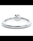 Inel de Logodnă Atena cu Trei Diamante Naturale Pavè 0.39 ct