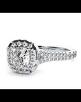 Inel de Logodnă Santorini Pavé cu Diamante Naturale de 0.98 ct