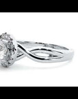 Inel de Logodnă Solitaire Halo cu Diamante Naturale de 0.94 ct