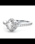 Inel de Logodnă Chateau din Aur 14k cu Diamante Naturale Halo Pavé de 1.54 ct